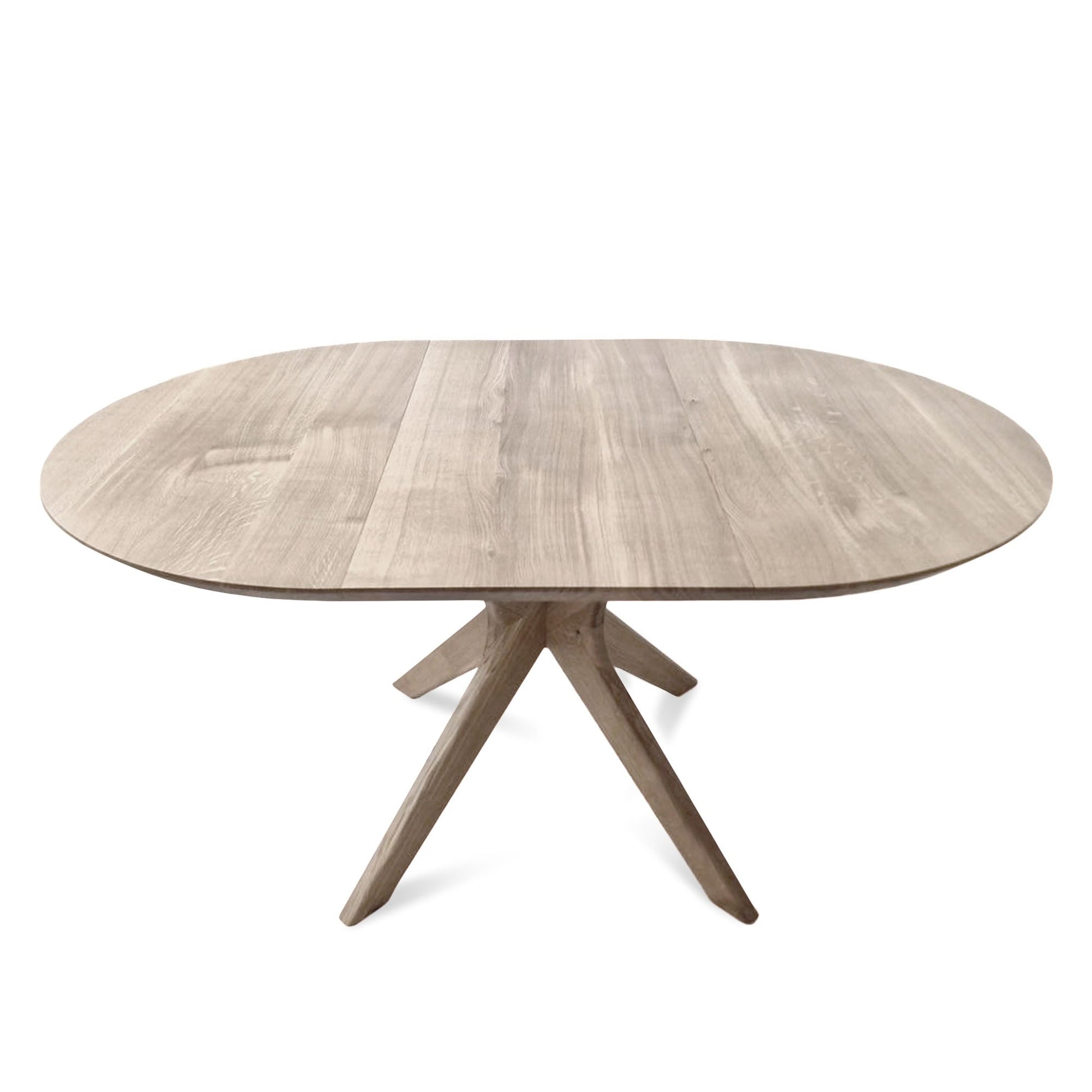 Bibi Extendable Round Dining Table in Solid Oak | S10Home