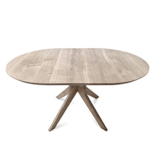 Bibi Extendable Round Dining Table in Solid Oak | S10Home