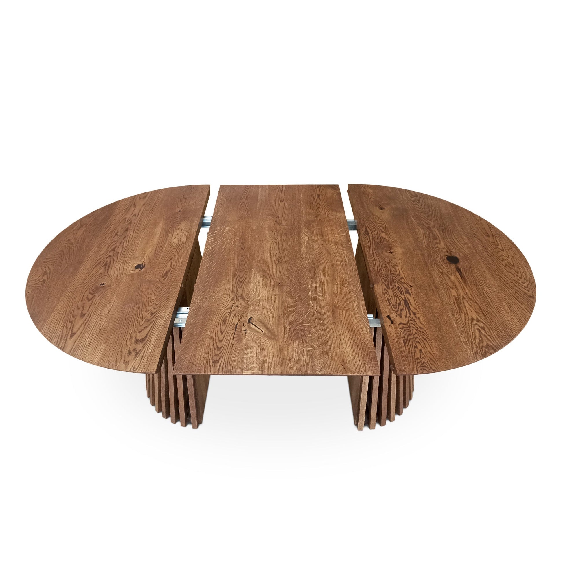 Vivien Extendable Round Dining Table in Chocolate Oak | S10Home