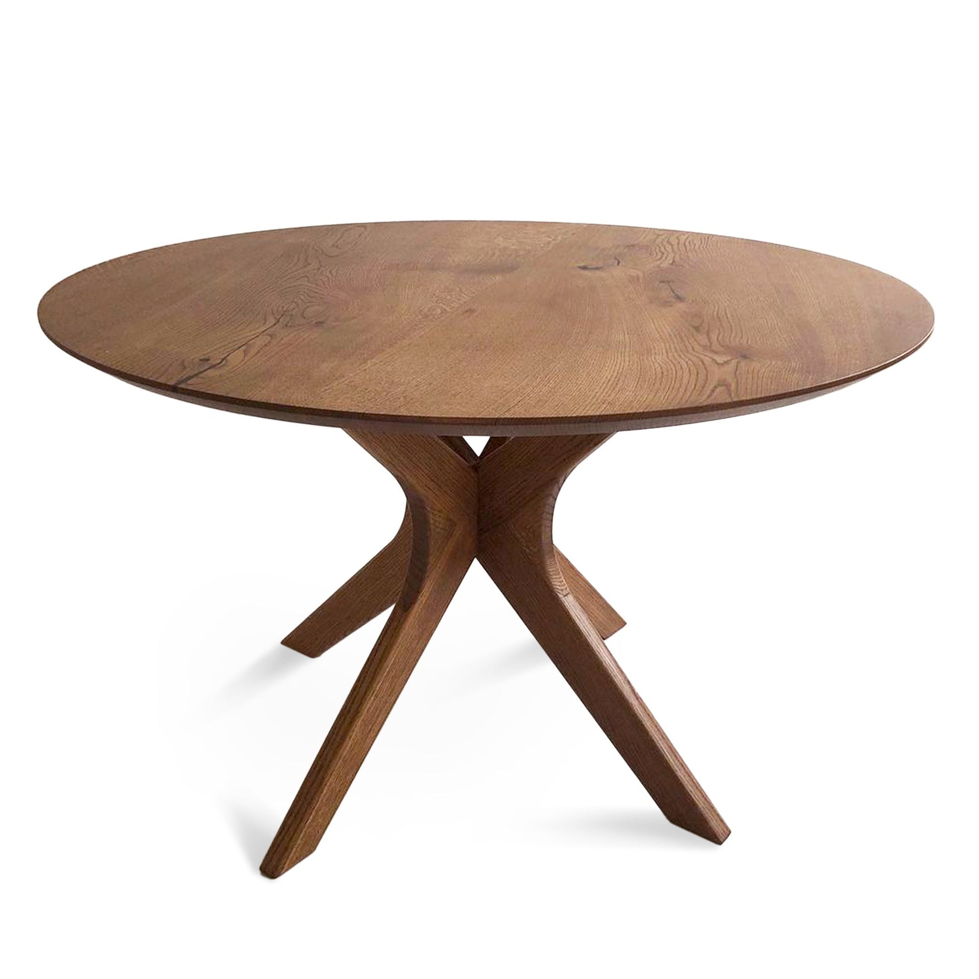 Bibi Extendable Round Dining Table in Solid Oak | S10Home