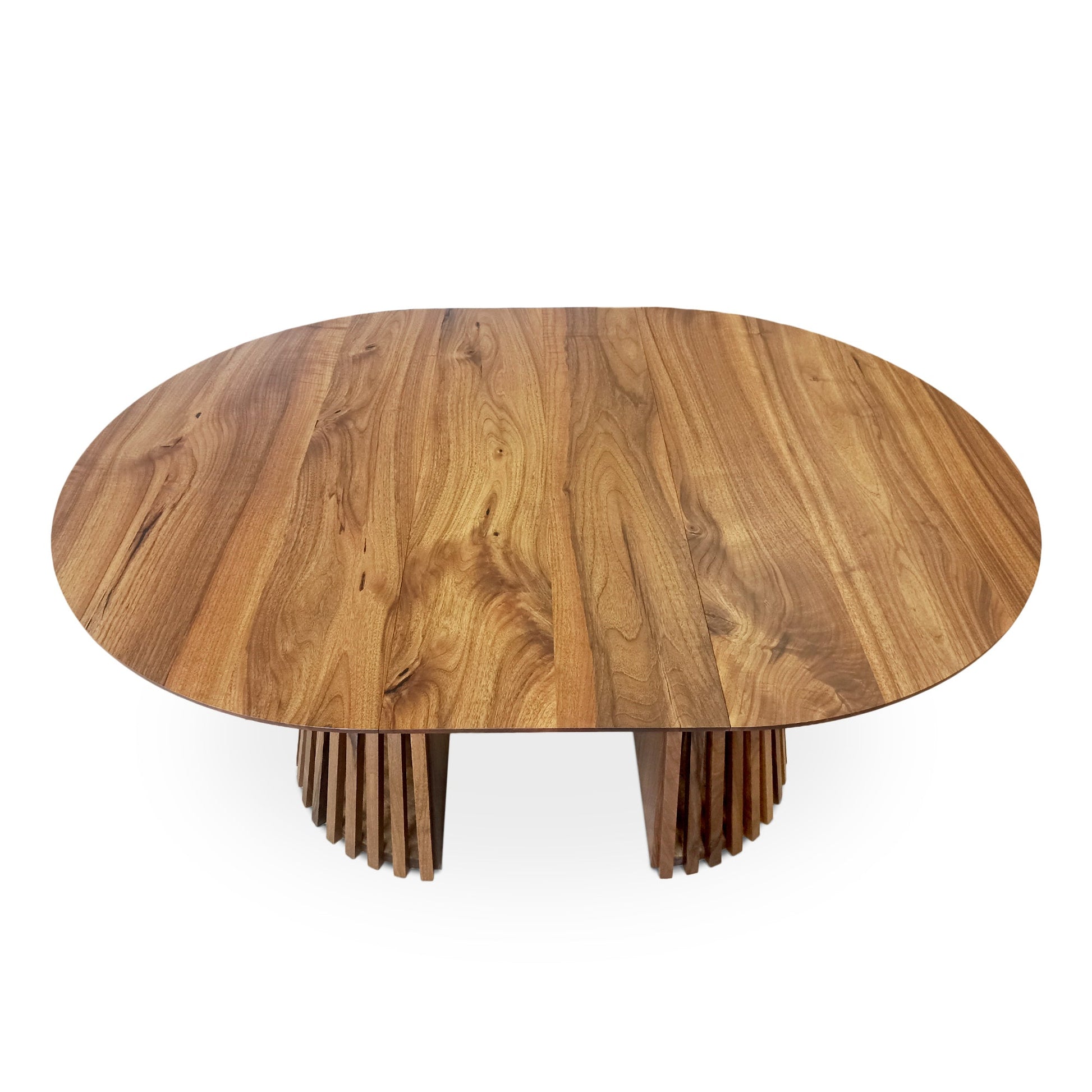 Vivien Extendable Round Dining Table in Darker Walnut | S10Home