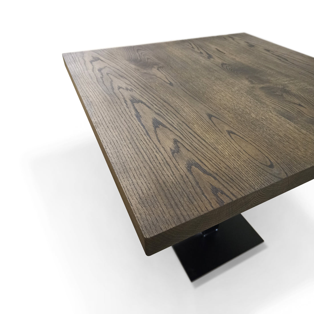 Pedestal Bistro Table in Dark Oak