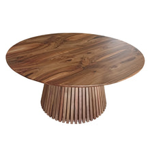 Vivien Extendable Round Walnut Dining Table | S10Home