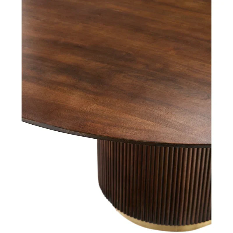 Chiara Dark Oak Round Dining Table | S10Home
