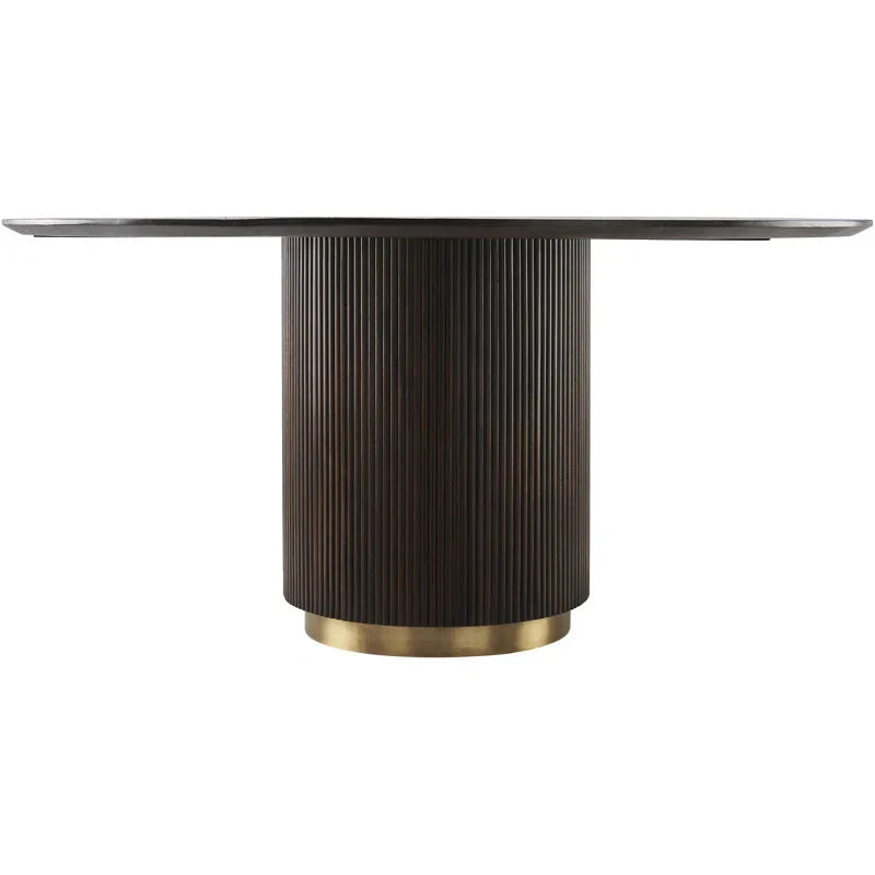 Chiara Dark Oak Round Dining Table | S10Home