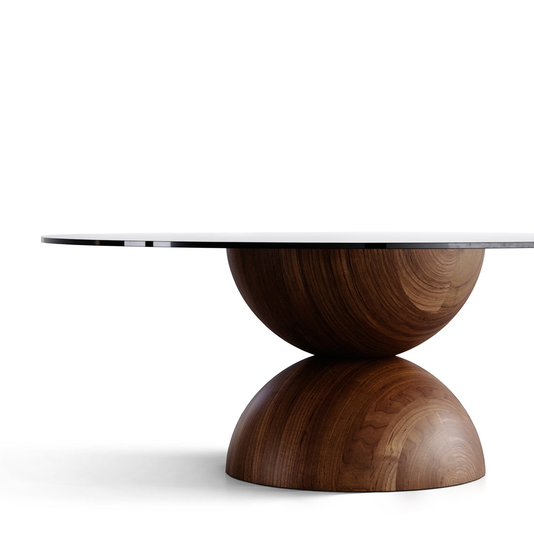 Ella Round Walnut -ruokapöytä