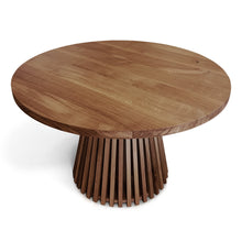 Vivien Extendable Round Dining Table in Chocolate Oak | S10Home