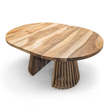 Vivien Extendable Round Walnut Dining Table | S10Home