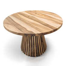 Vivien Extendable Round Walnut Dining Table | S10Home