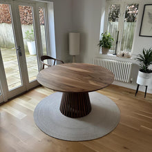 Vivien Extendable Round Walnut Dining Table | S10Home