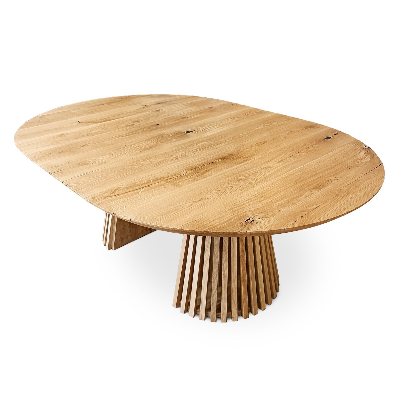 Vivien Extendable Round Oak Dining Table | S10Home
