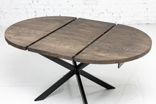 Beatrice Extendable Round Dining Table in Chocolate Oak | S10Home