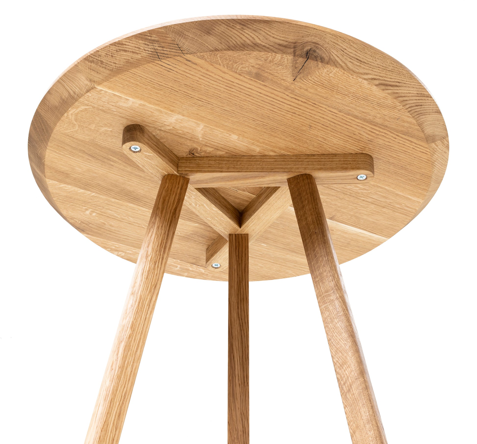 Round Oak Cafe Table | Solid Wood | S10Home