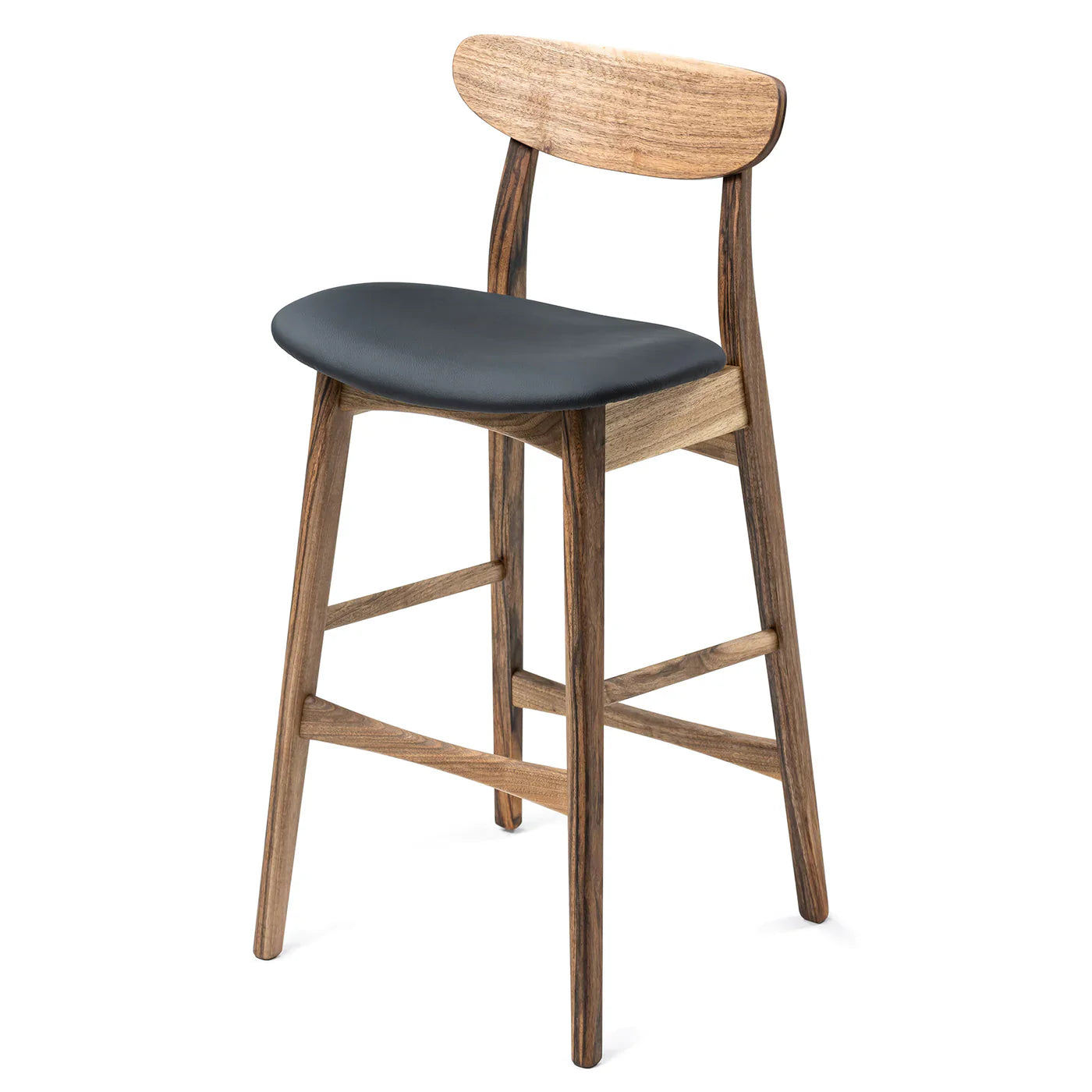 Eva Walnut Bar Stool | S10Home