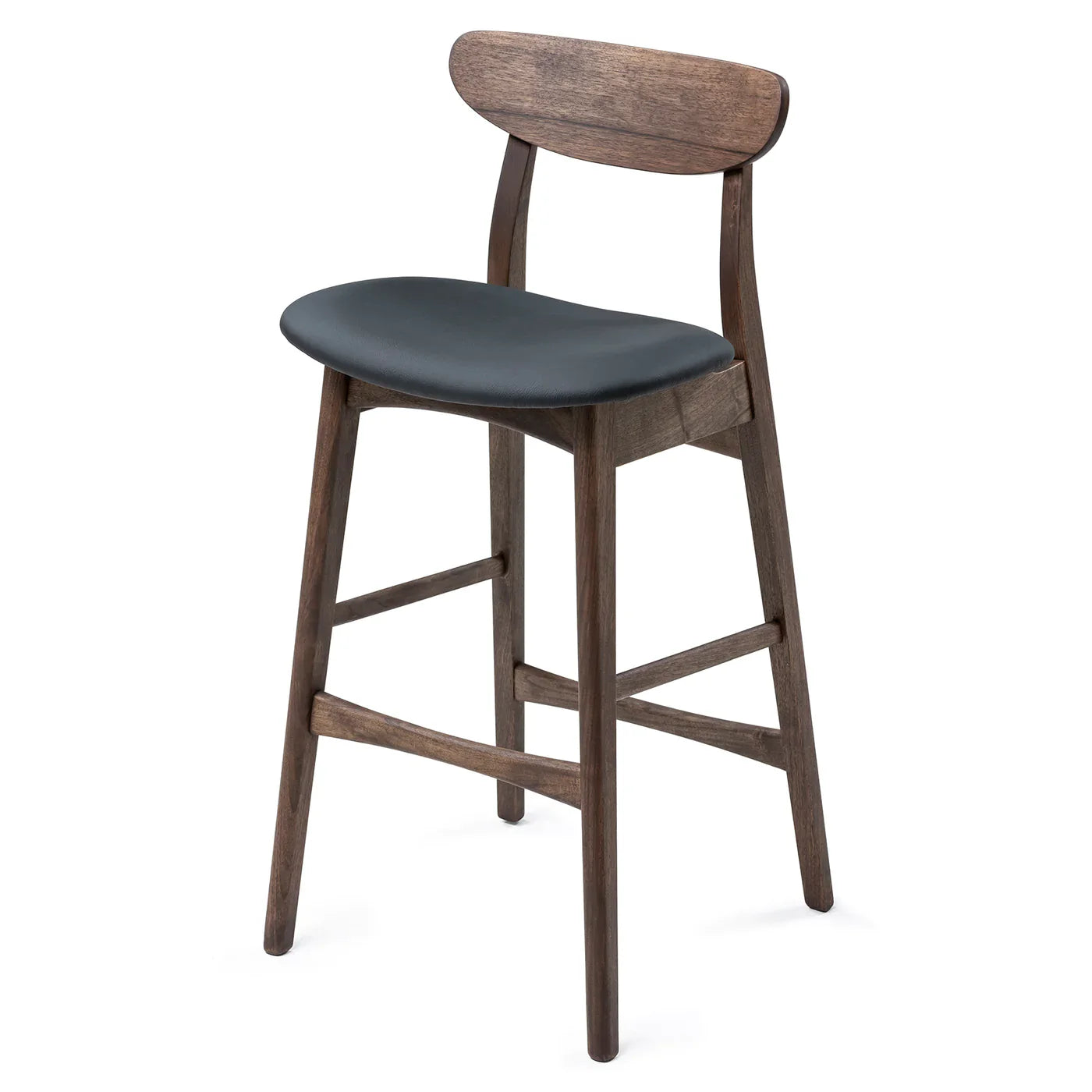 Eva Walnut Bar Stool | S10Home