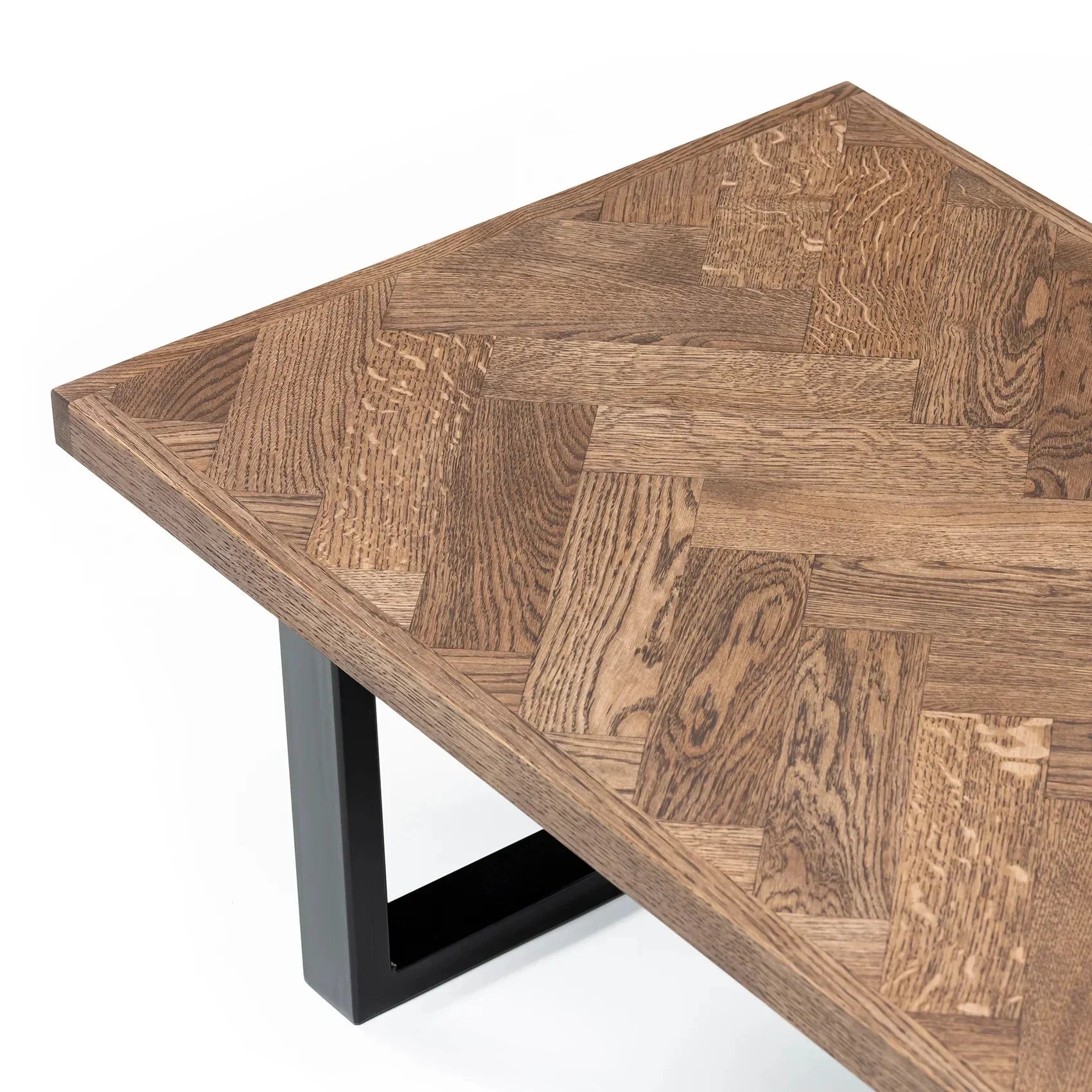 Astrid Herringbone Coffee Table in Chocolate Oak | S10Home