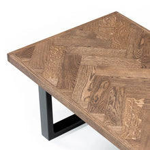 Astrid Herringbone Coffee Table in Chocolate Oak | S10Home