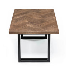 Astrid Herringbone Coffee Table in Chocolate Oak | S10Home