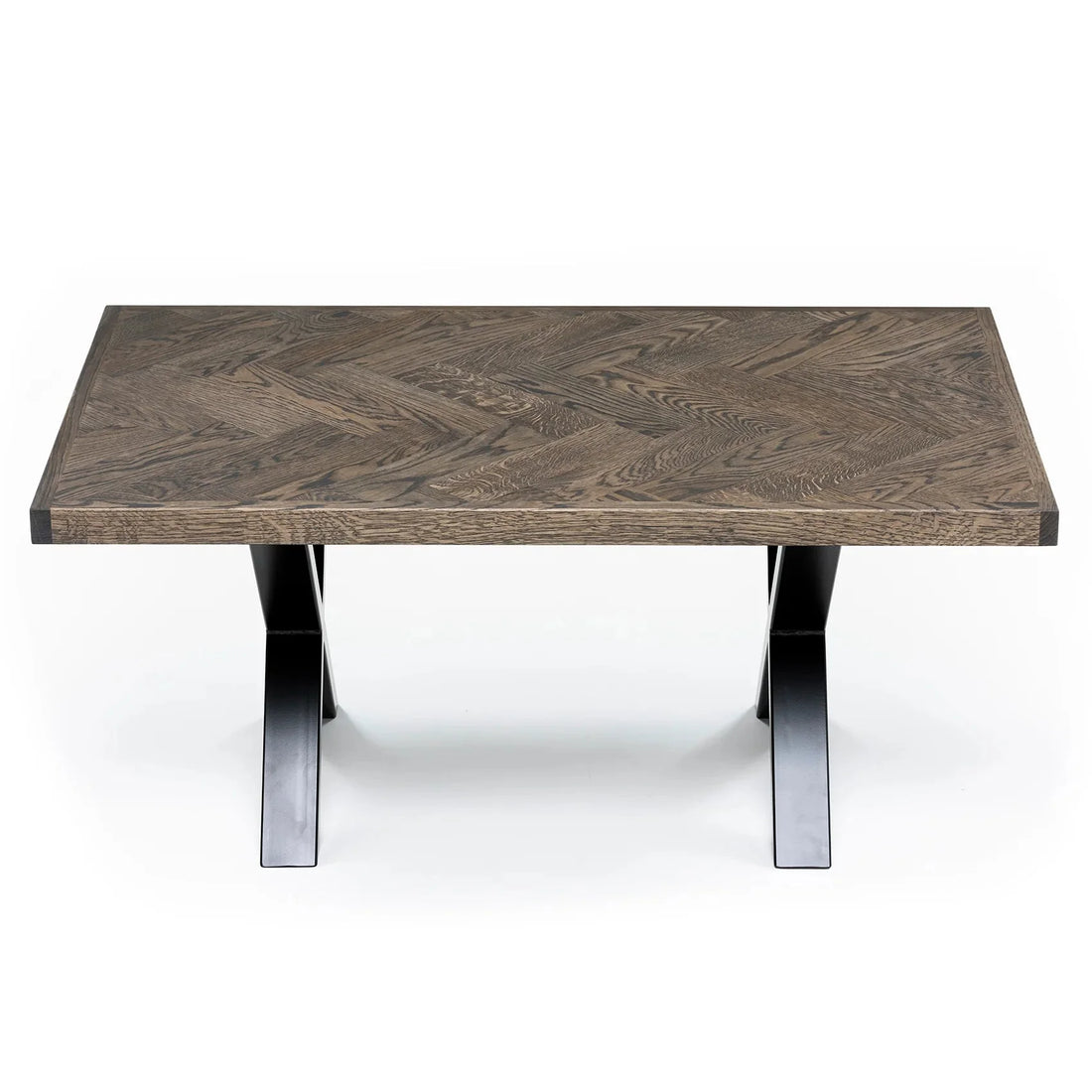 Astrid Herringbone Coffee Table in Charcoal Oak | S10 Home
