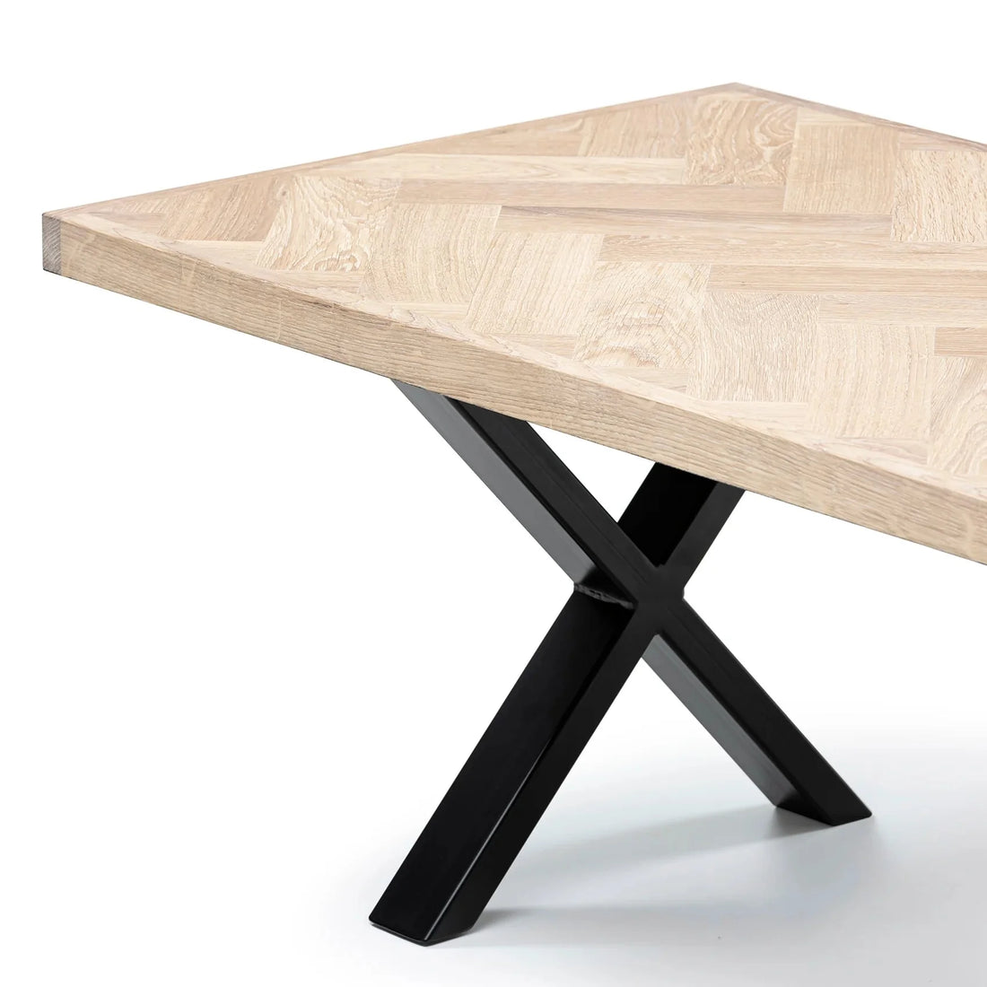 Astrid Herringbone Coffee Table in Cotton Oak | Solid Wood | S10Home