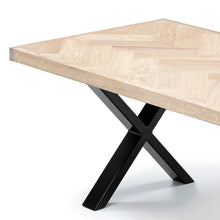 Astrid Herringbone Coffee Table in Cotton Oak | Solid Wood | S10Home