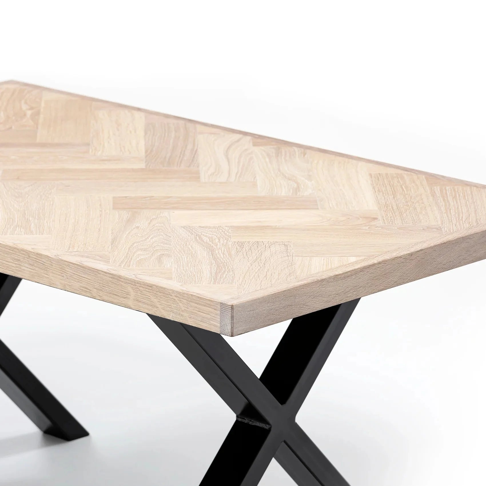 Astrid Herringbone Coffee Table in Cotton Oak | Solid Wood | S10Home