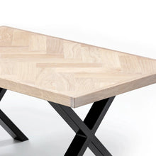 Astrid Herringbone Coffee Table in Cotton Oak | Solid Wood | S10Home