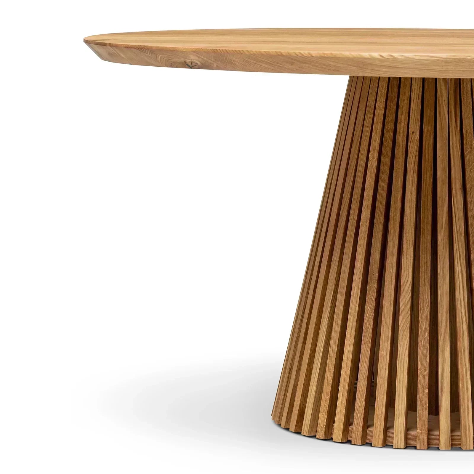 Vivien Extendable Round Oak Dining Table | S10Home