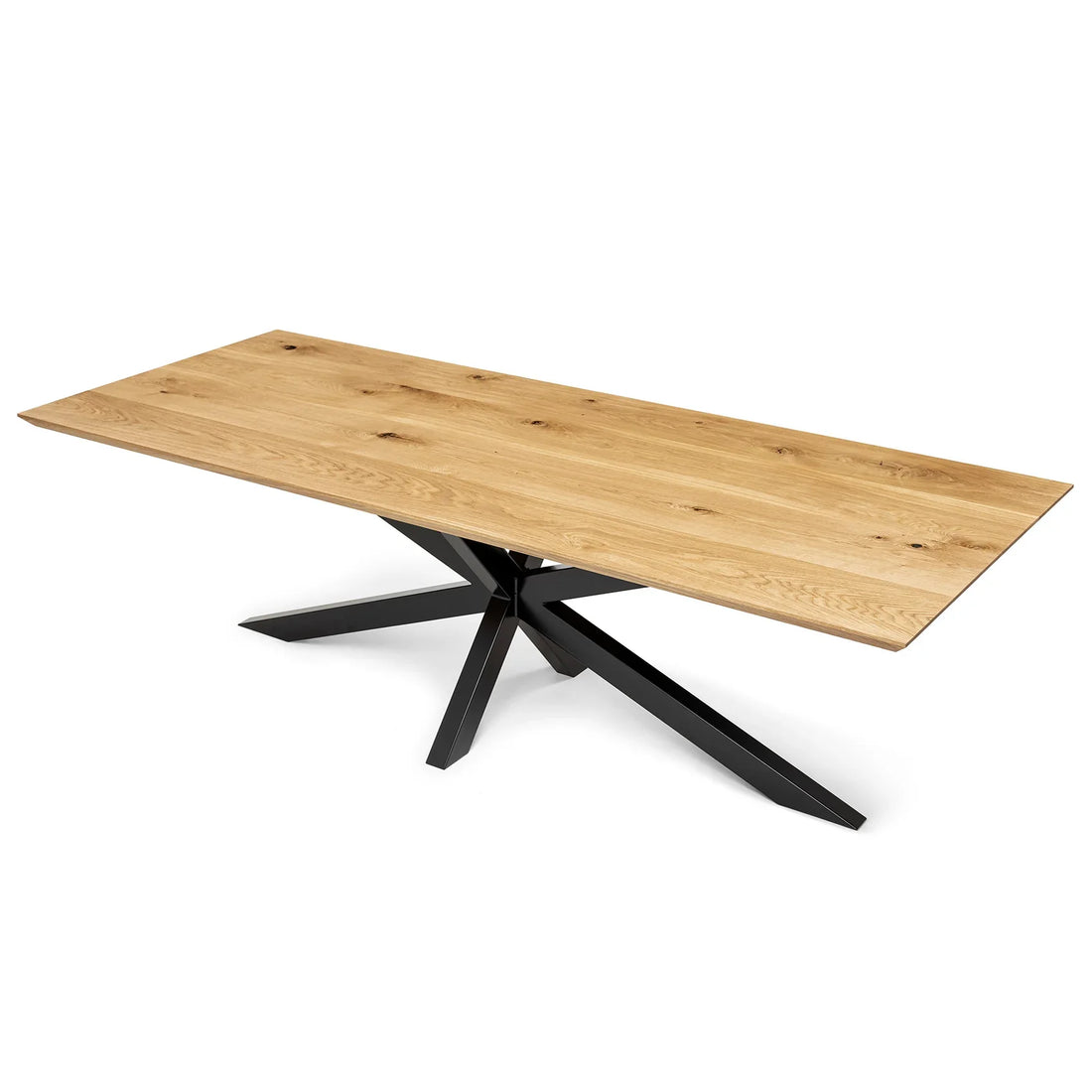 Julia Extendable Oak Dining Table Spider Leg | S10Home