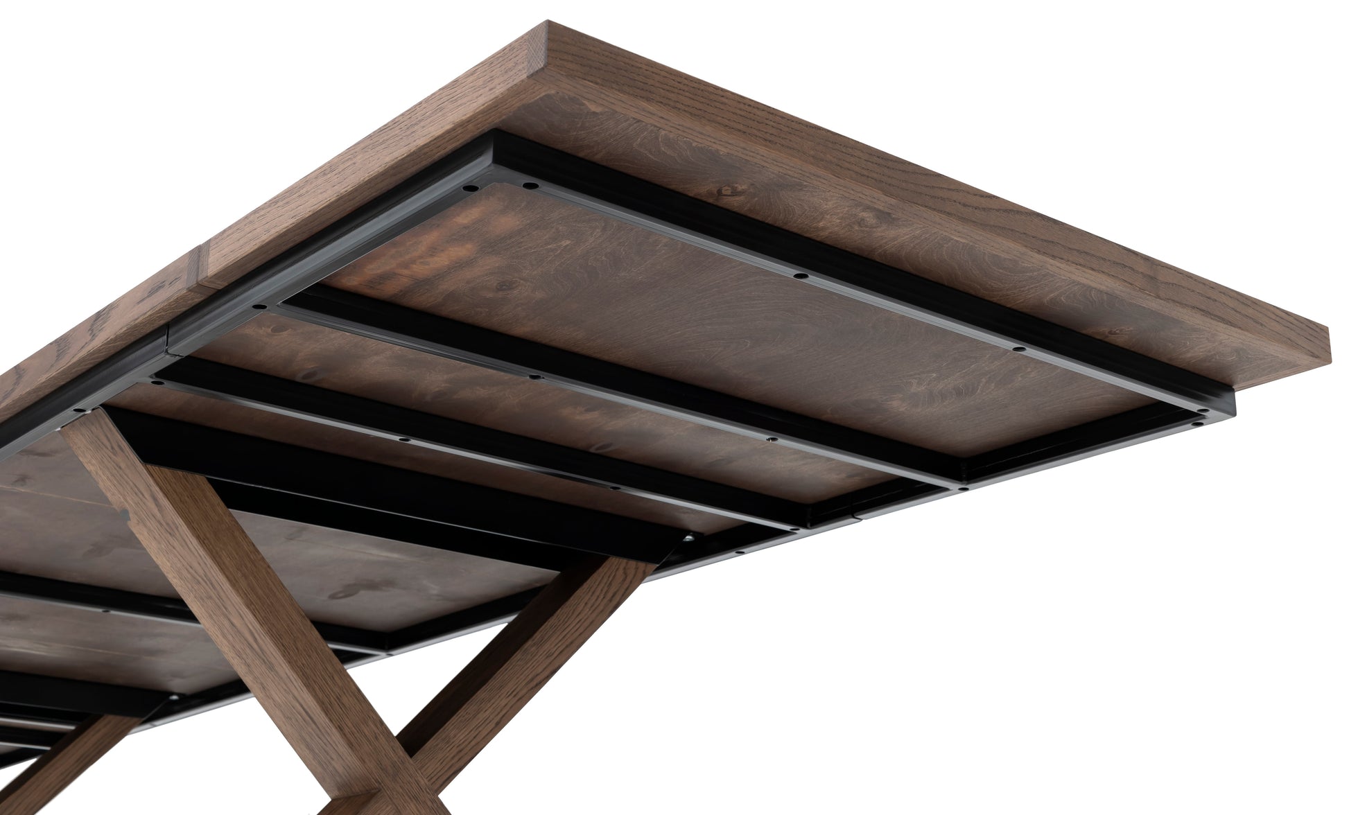 Astrid Extendable Herringbone Dining Table in Chocolate Oak | S10Home