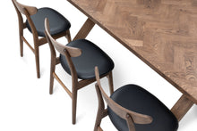 Astrid Extendable Herringbone Dining Table in Chocolate Oak | S10Home