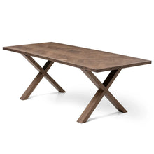 Astrid Extendable Herringbone Dining Table in Chocolate Oak | S10Home