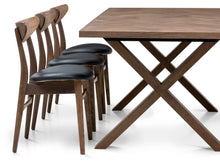 Astrid Extendable Herringbone Dining Table in Chocolate Oak | S10Home