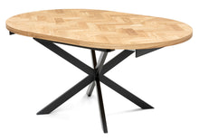 Astrid Extendable Round Herringbone Dining Table |Solid Oak |S10 Home