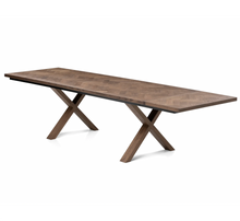 Astrid Extendable Herringbone Dining Table in Chocolate Oak | S10Home