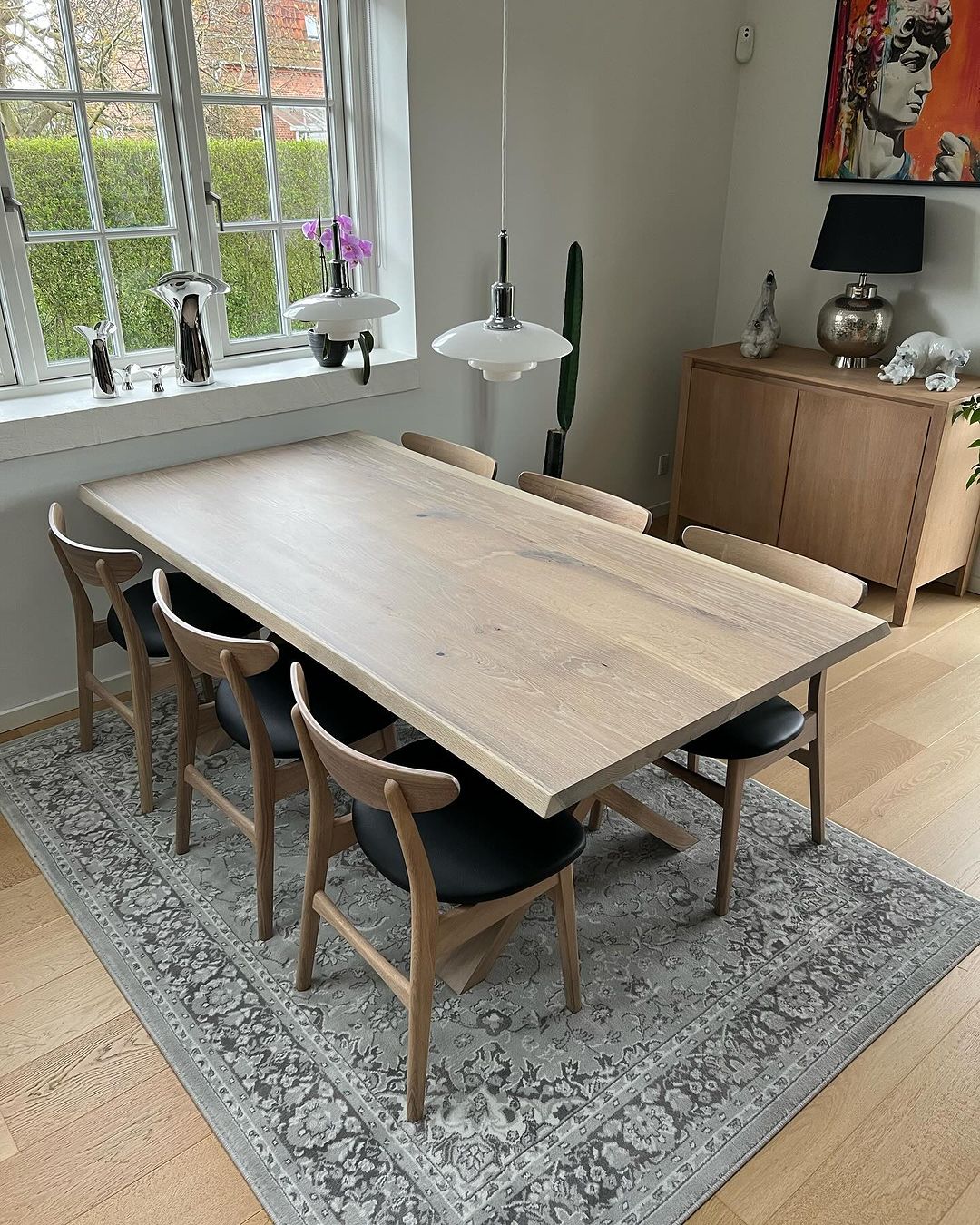 Eva Extendable Dining Table in Cotton Oak | Solid Wood | S10Home