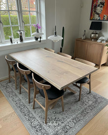 Eva Extendable Dining Table in Cotton Oak | Solid Wood | S10Home