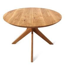 Bibi Extendable Round Dining Table in Solid Oak | S10Home