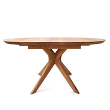 Bibi Extendable Round Dining Table in Solid Oak | S10Home