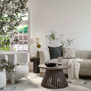 Vivien Round Oak Coffee Table | S10Home