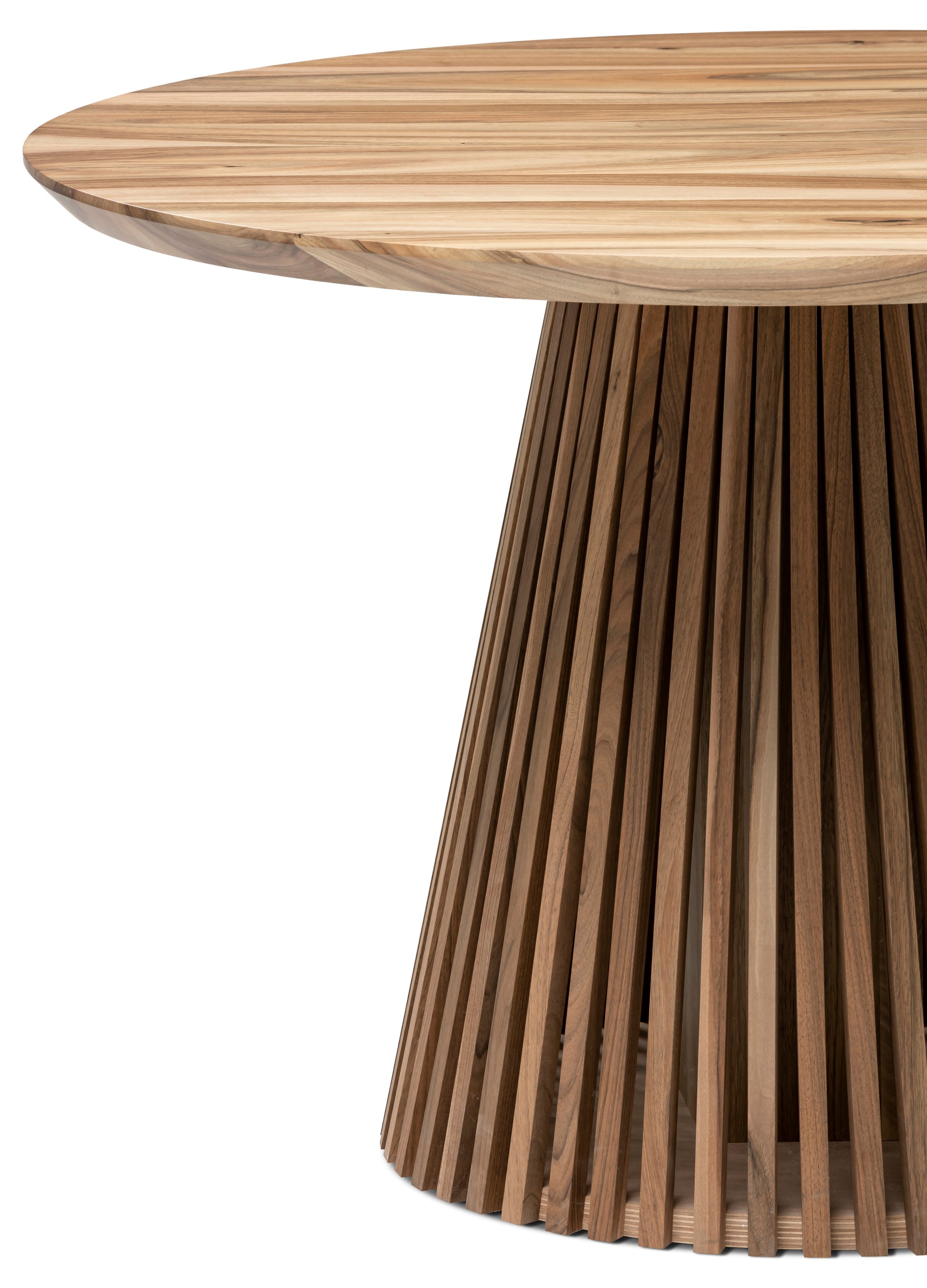 Vivien Extendable Round Walnut Dining Table | S10Home