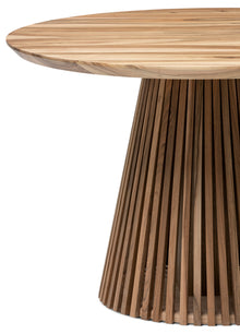Vivien Extendable Round Walnut Dining Table | S10Home