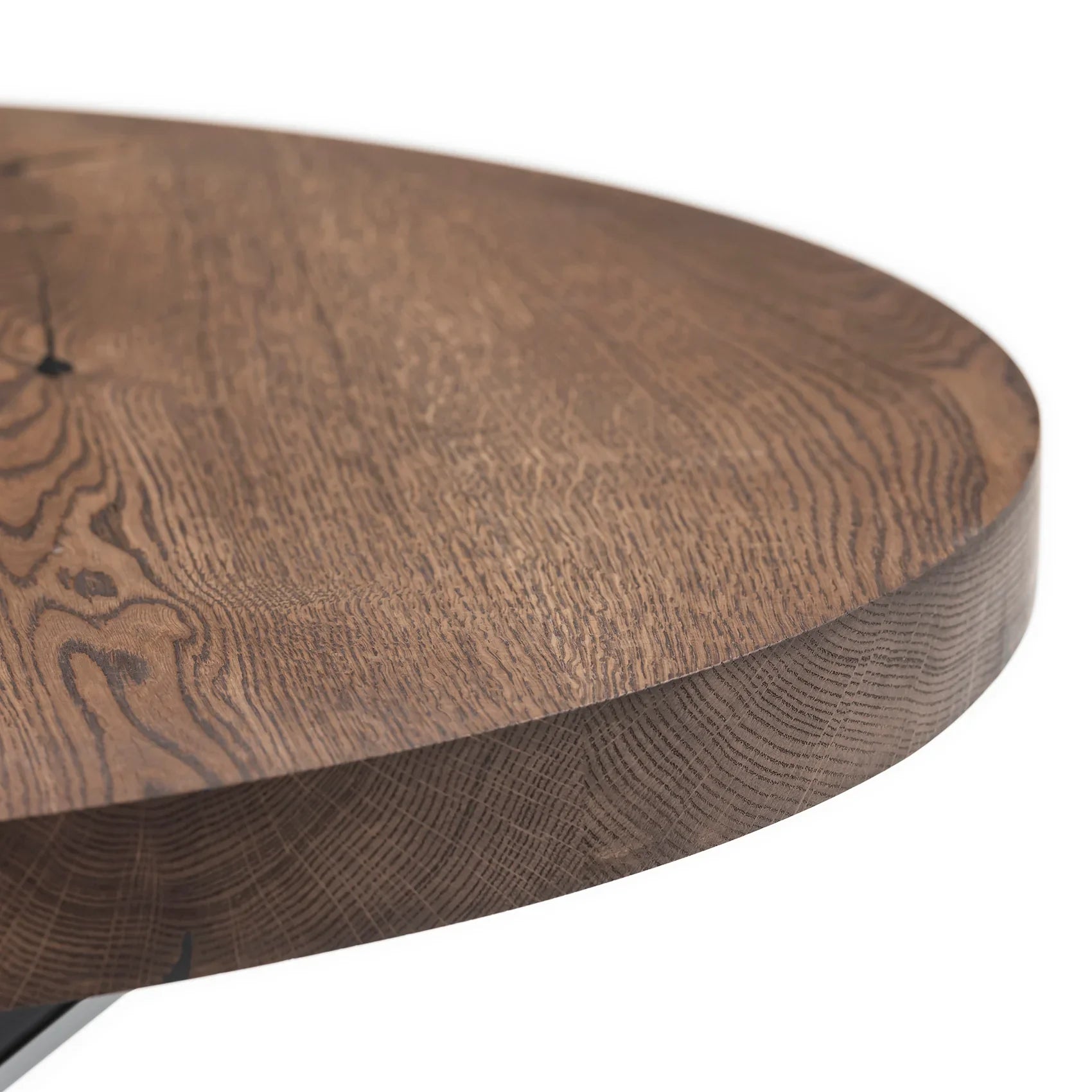 Beatrice Round Coffee Table in Chocolate Oak | S10Home