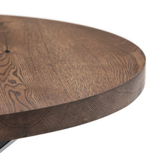 Beatrice Round Coffee Table in Chocolate Oak | S10Home
