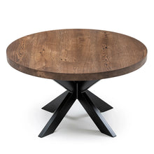 Beatrice Round Coffee Table in Chocolate Oak | S10Home