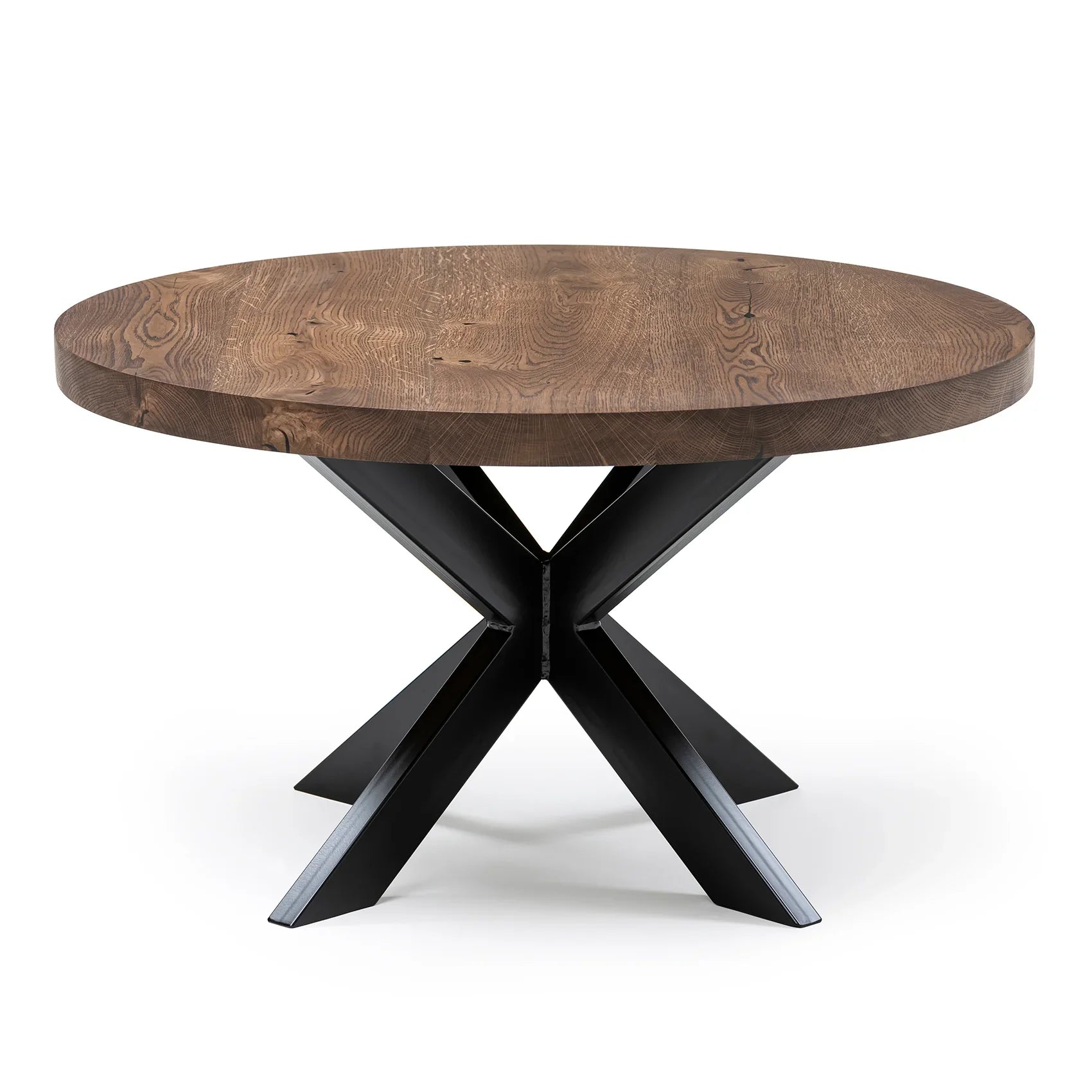 Beatrice Round Coffee Table in Chocolate Oak | S10Home