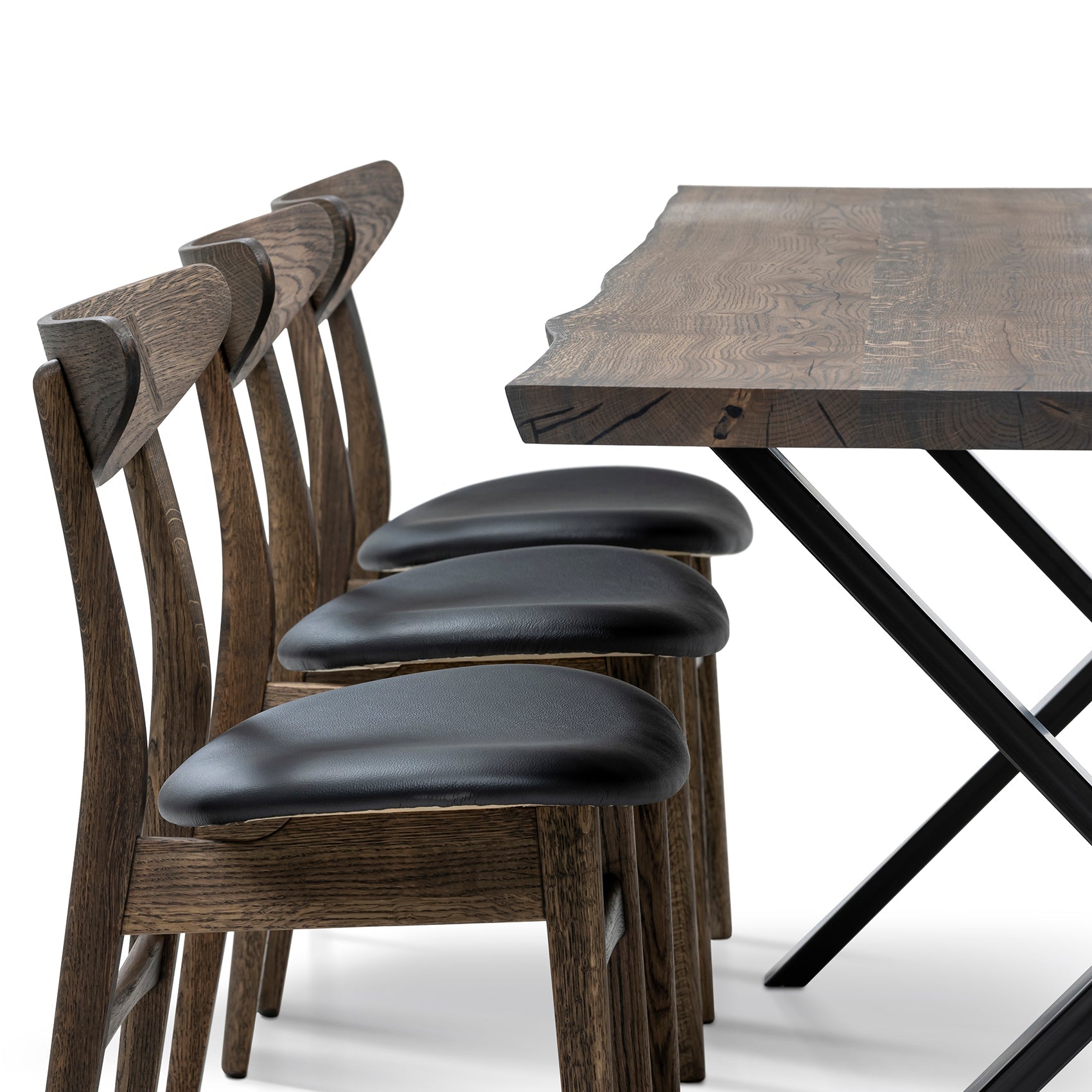 Eva Extending Dining Table in Charcoal Oak | S10Home
