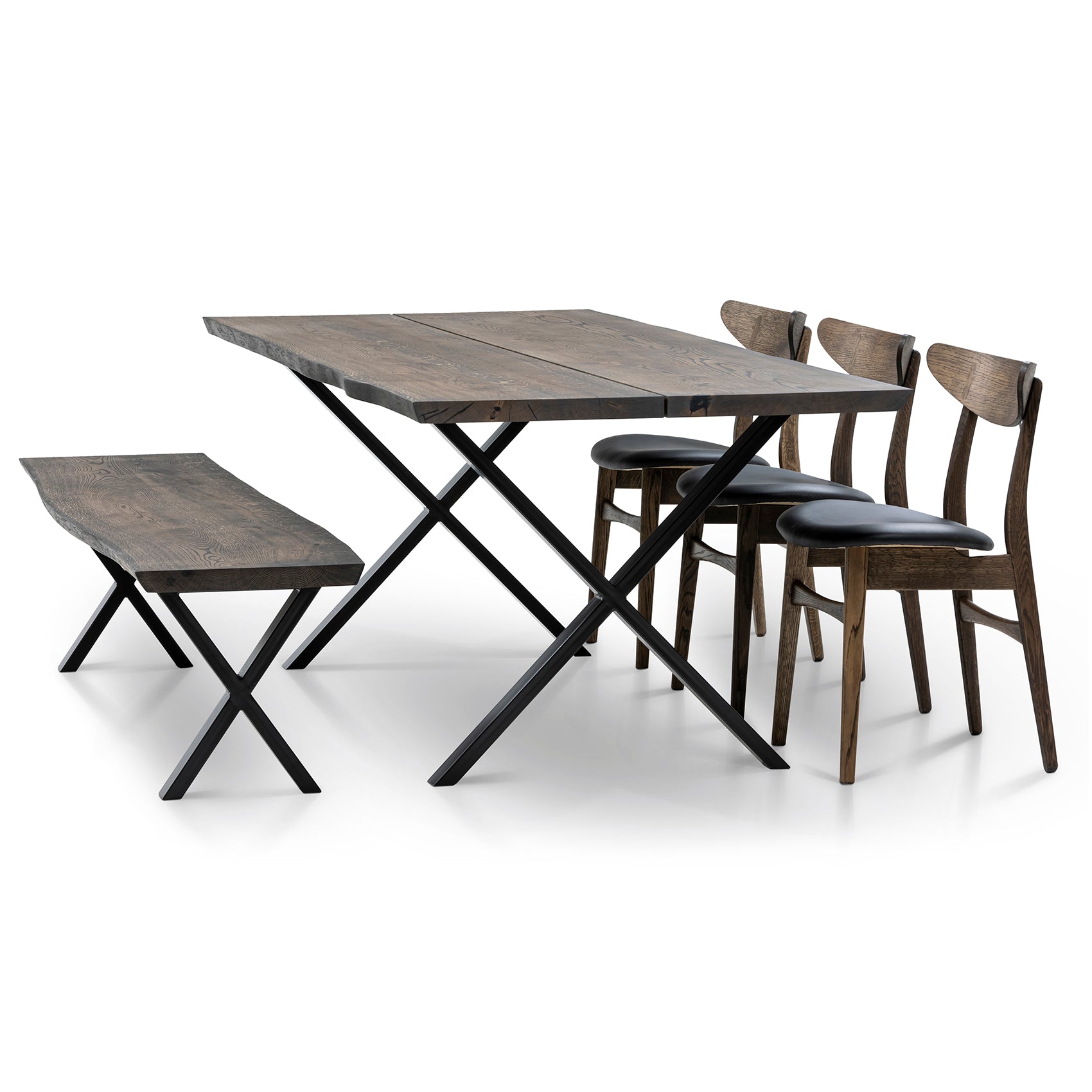 Eva Extending Dining Table in Charcoal Oak | S10Home