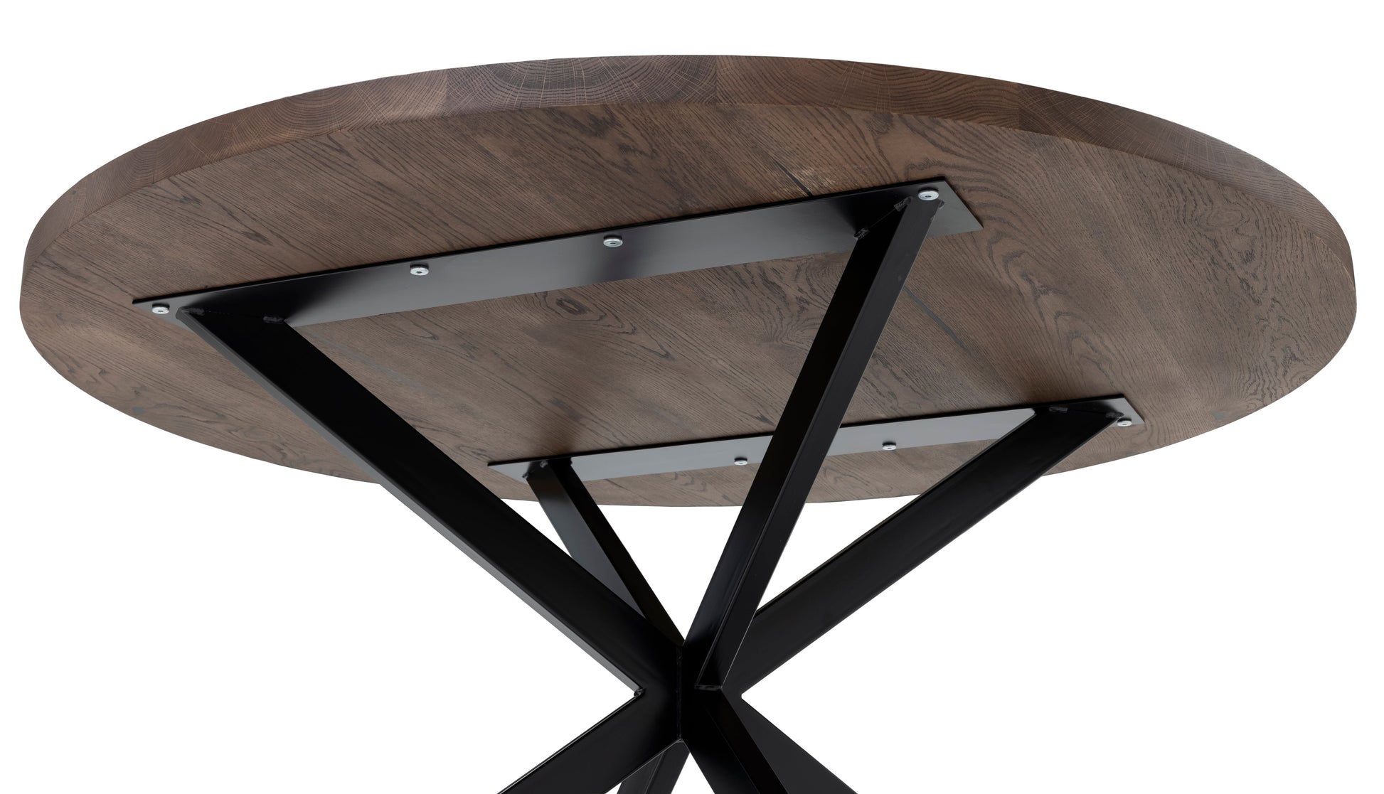 Beatrice Extendable Round Dining Table in Chocolate Oak | S10Home