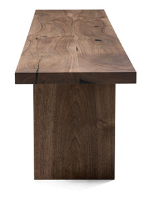 Walnut Bench Chocolate 2-6 Seater